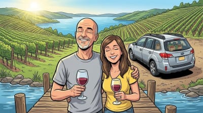 Area Couple Describes Annual Weekend Trip to Location 58 Miles From Their Home as 'Complete Escape From It All.'