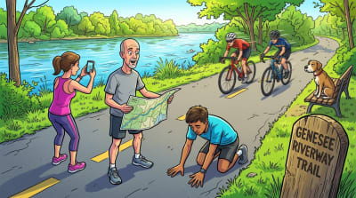 The Genesee River Trail, which has existed since 1996, is discovered for the first time every May.