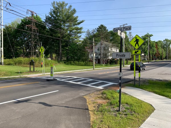 Two New Pedestrian Crossings at Village Gateways