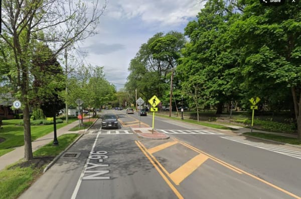 Hooray for the New Pedestrian Refuge on N. Main Street!