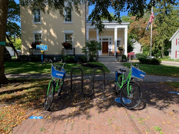 Bike Share HOPs into the Village