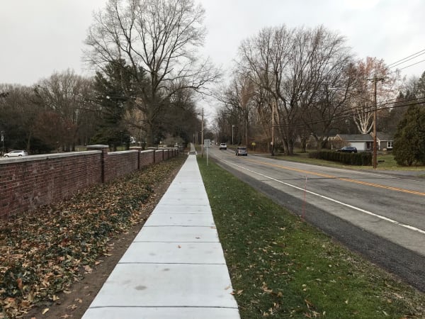 Phase 1 of Pittsford’s East Ave Sidewalk Project Complete!