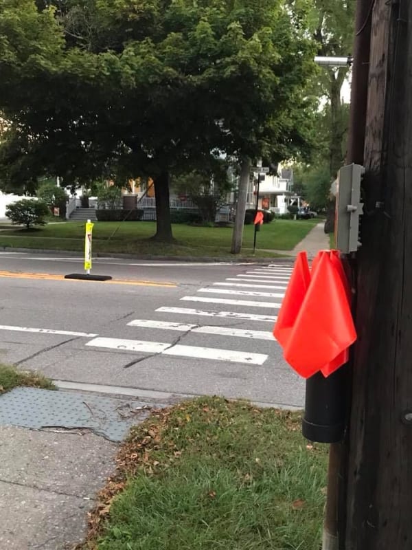 Pedestrians Need Flags to Get Drivers’ Attention in Pittsford