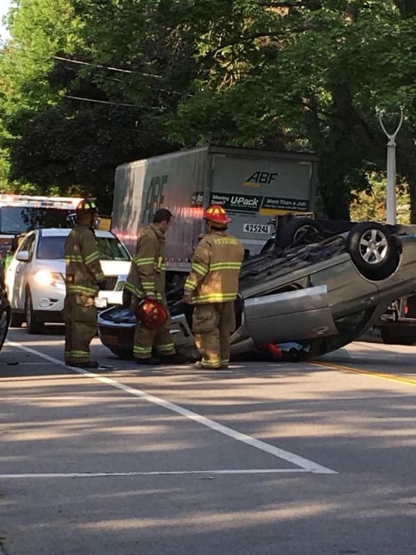 Rollover Crash on S. Main Street in Pittsford Village