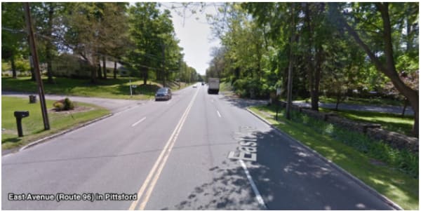 Bike Lanes on East Ave/Rt. 96 in Pittsford & Brighton