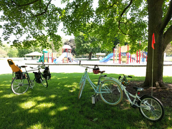 Playgrounds accessible by bike or foot from Pittsford