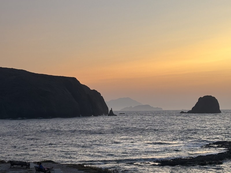 Milos sunsets are not subtle. Neither is the feeling they leave you with.