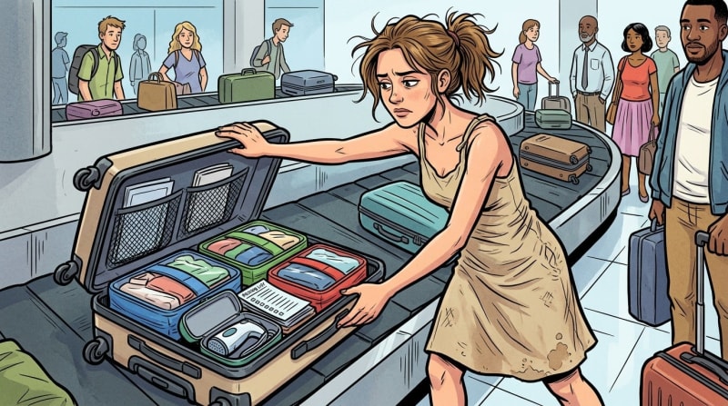 Curated a capsule wardrobe. Steamer included. Wore the same sundress for nine days.