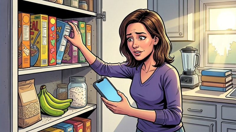 She found the natural GLP-1 foods list. She already had all of them. They were behind the cereal.