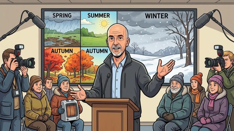 Area Man Describes Rochester's Four Distinct Seasons, Lists Two He Enjoys.