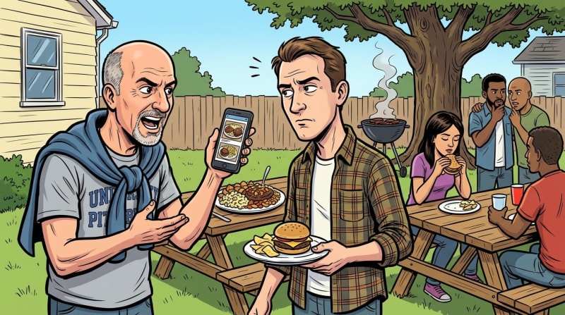 He has given the garbage plate speech to fourteen out-of-towners this month. The conversion rate is holding steady at zero.
