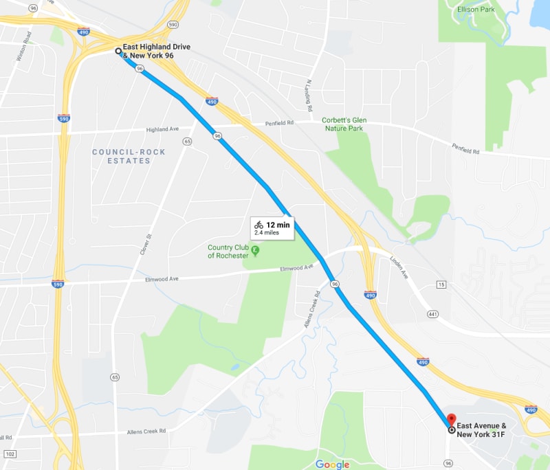 East Ave Road Diet