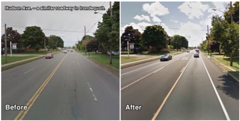 East Ave Before and After