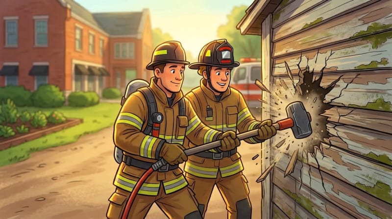 A New Shed and a Training Opportunity for Pittsford Firefighters