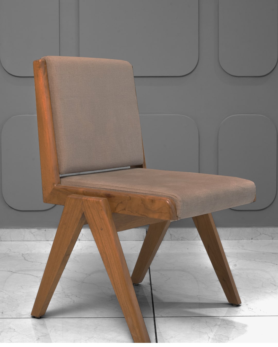Mid-Century Modern Armless Accent Chair — 1