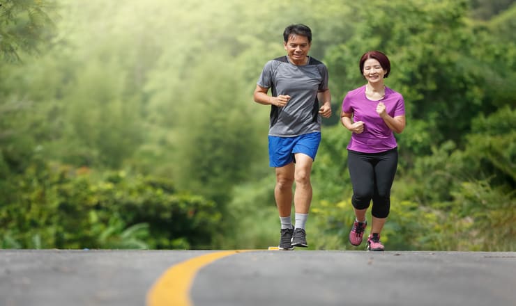 Benefits of regular exercise  physical exercise, jogging, running