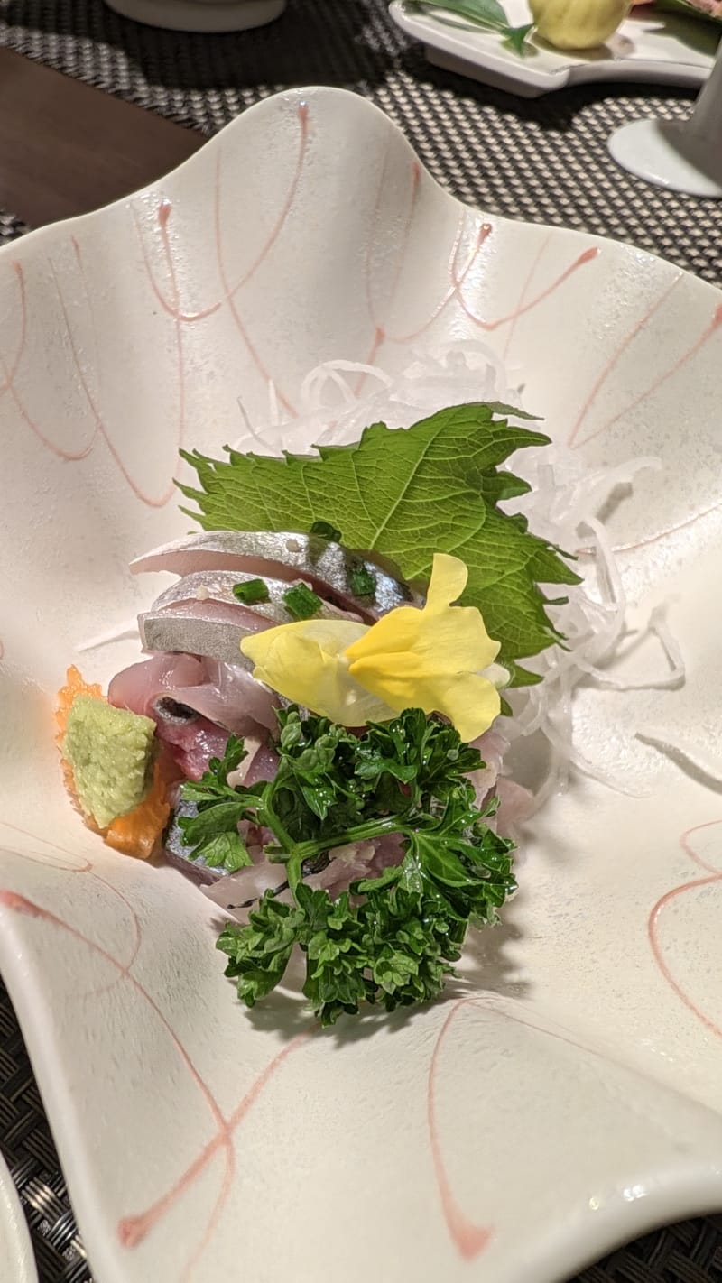 竹筴魚刺身