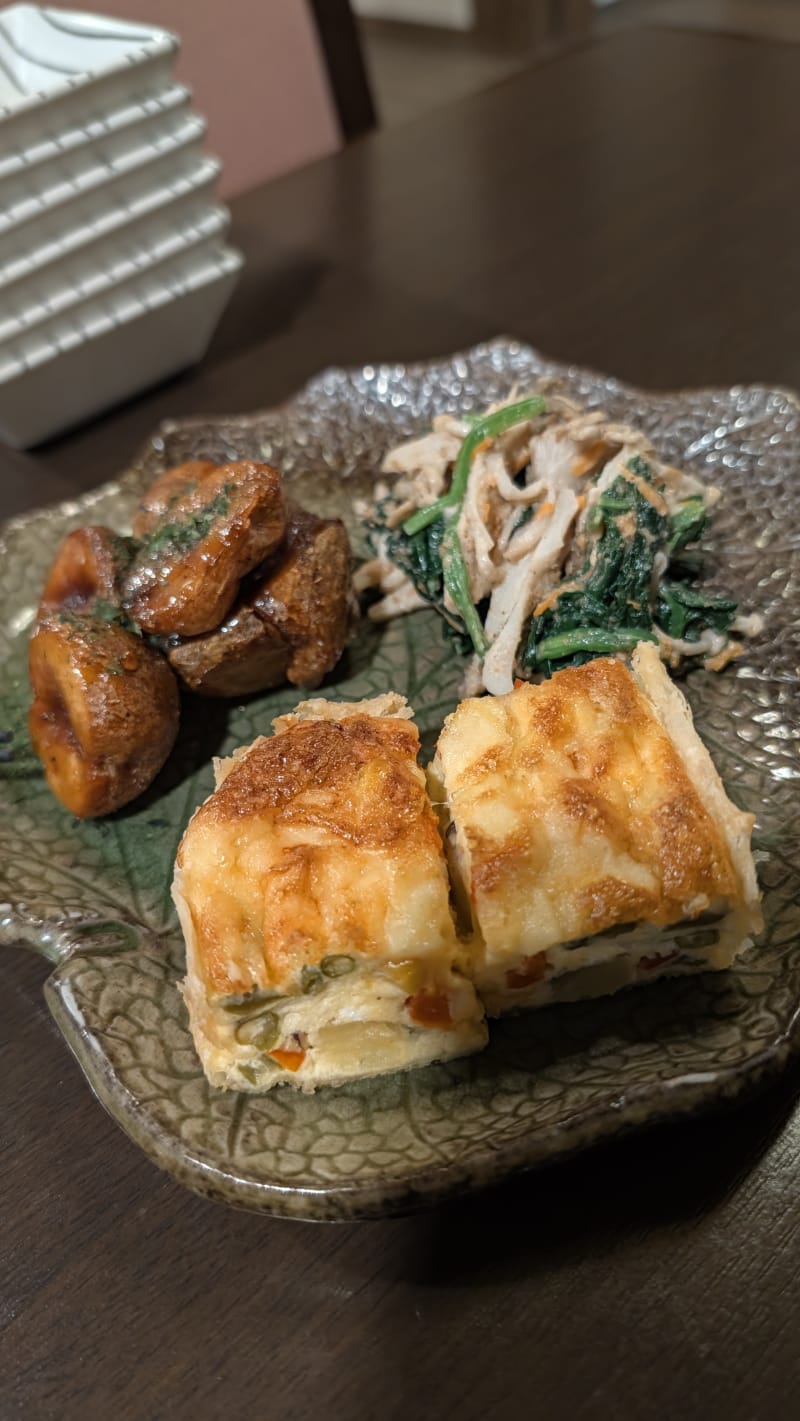 早餐小菜與雞蛋 quiche