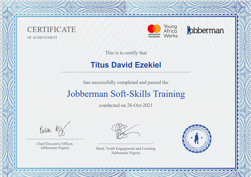 SOFT SKILLS CERTIFICATION