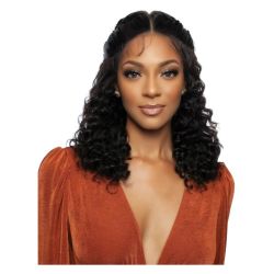 MLCP206 Tisha Crimp Lace Front Wig Melanin Queen Mane Concept-1 (Jet Black)