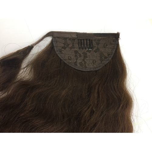 Human Hair Velcro Ponytail - European Wave-Thick-18"