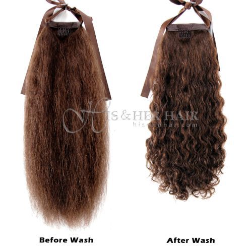 Human Hair Ponytail  - European Wave 14"