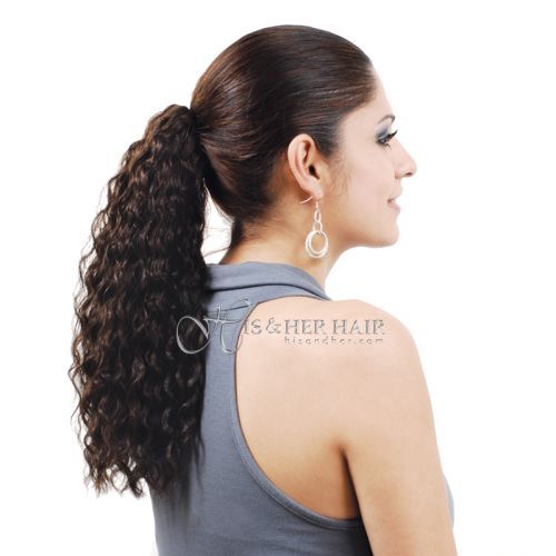 Human Hair Ponytail  - Water Wave 14"