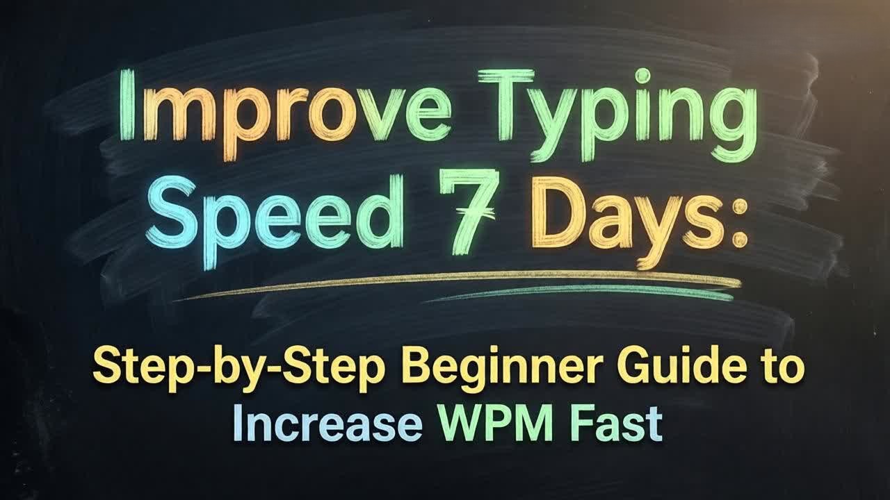 Improve Typing Speed in 7 Days Step-by-Step Beginner Guide to Increase WPM Fast