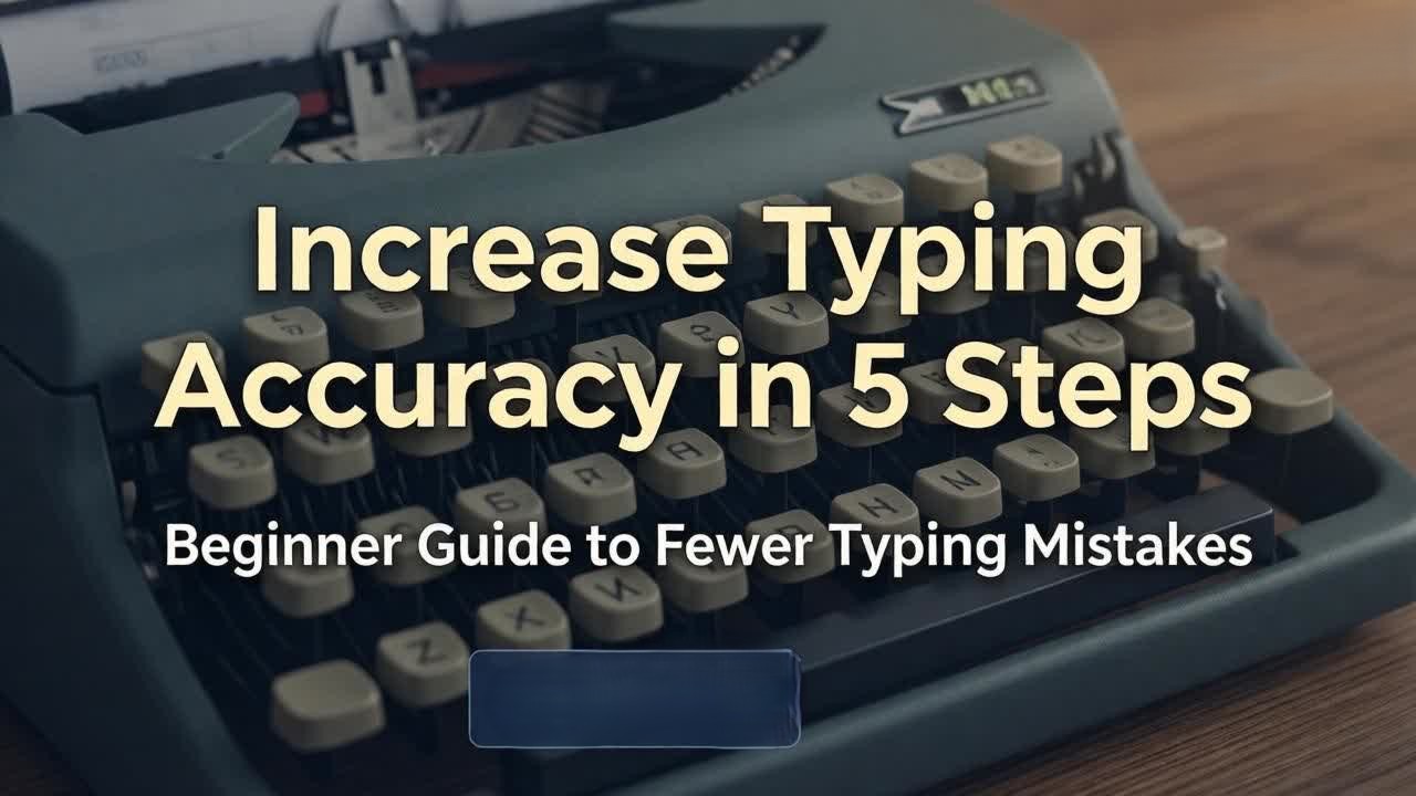 Increase Typing Accuracy in 5 Steps Beginner Guide to Fewer Typing Mistakes