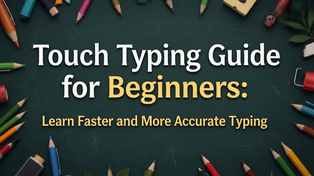 Touch Typing Guide for Beginners Learn Faster and More Accurate Typing