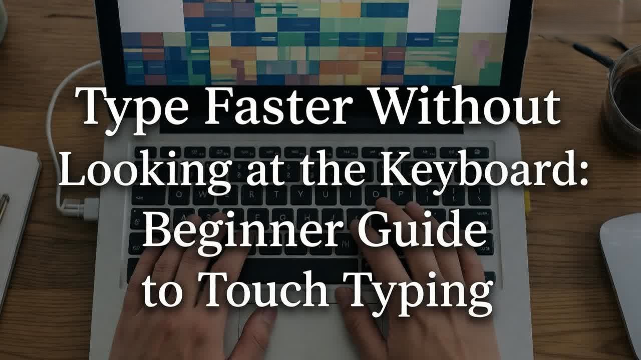Type Faster Without Looking at the Keyboard Beginner Guide to Touch Typing