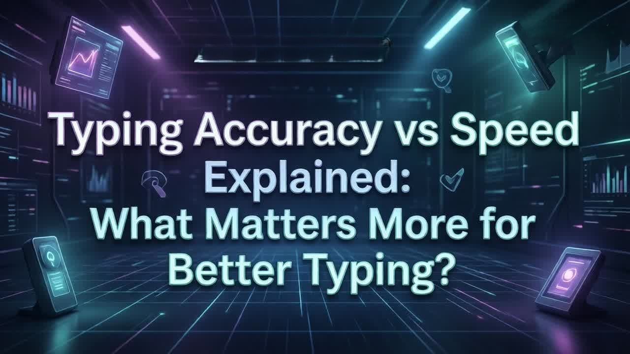 Typing Accuracy vs Speed Explained What Matters More for Better Typing