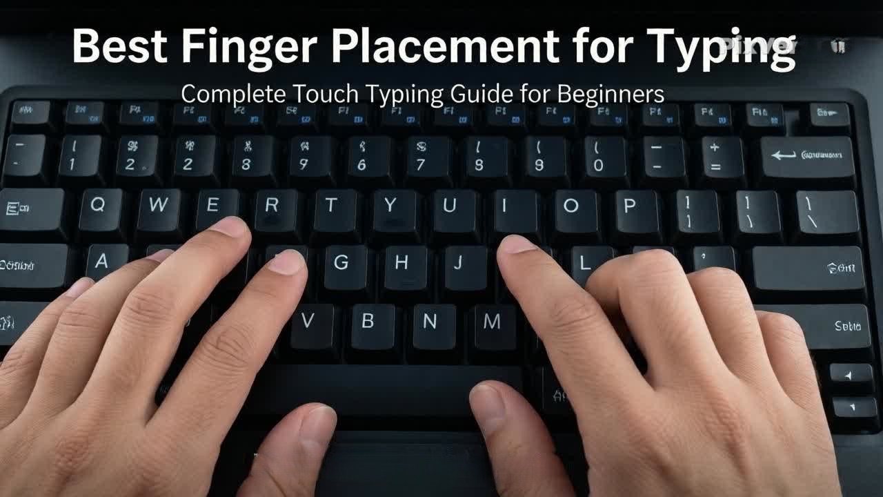 Best Finger Placement for Typing Complete Touch Typing Guide for Beginners