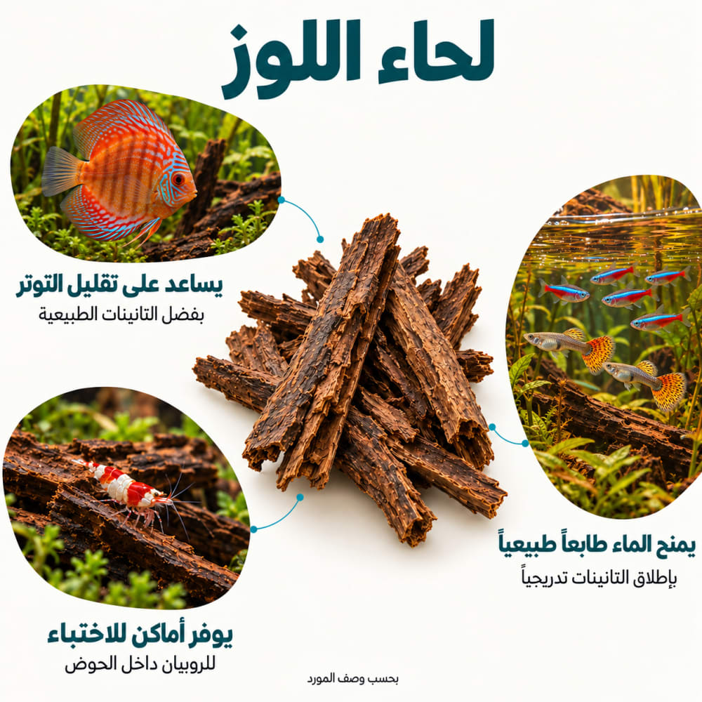 لحاء اللوز الطبيعي للأحواض | 10 قطع — صورة 2