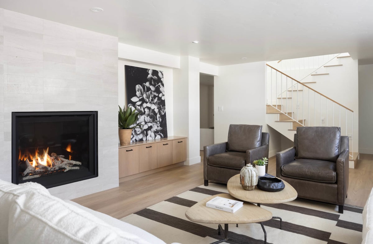 Midcentury living room remodel