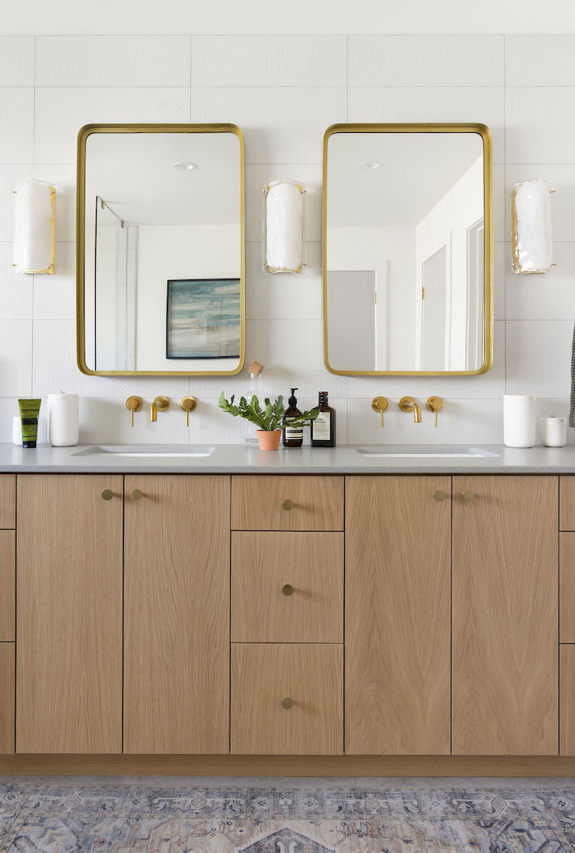 Updated bathroom with clean styling and modern design.