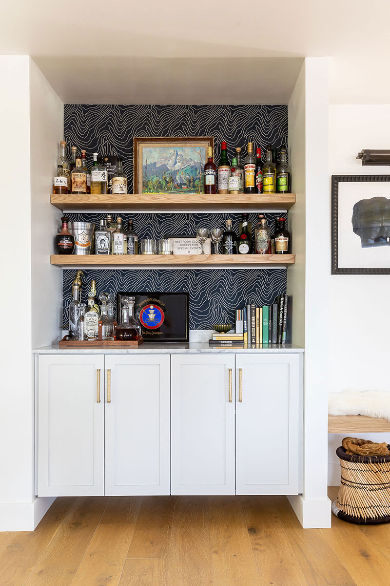 Built in bar nook.