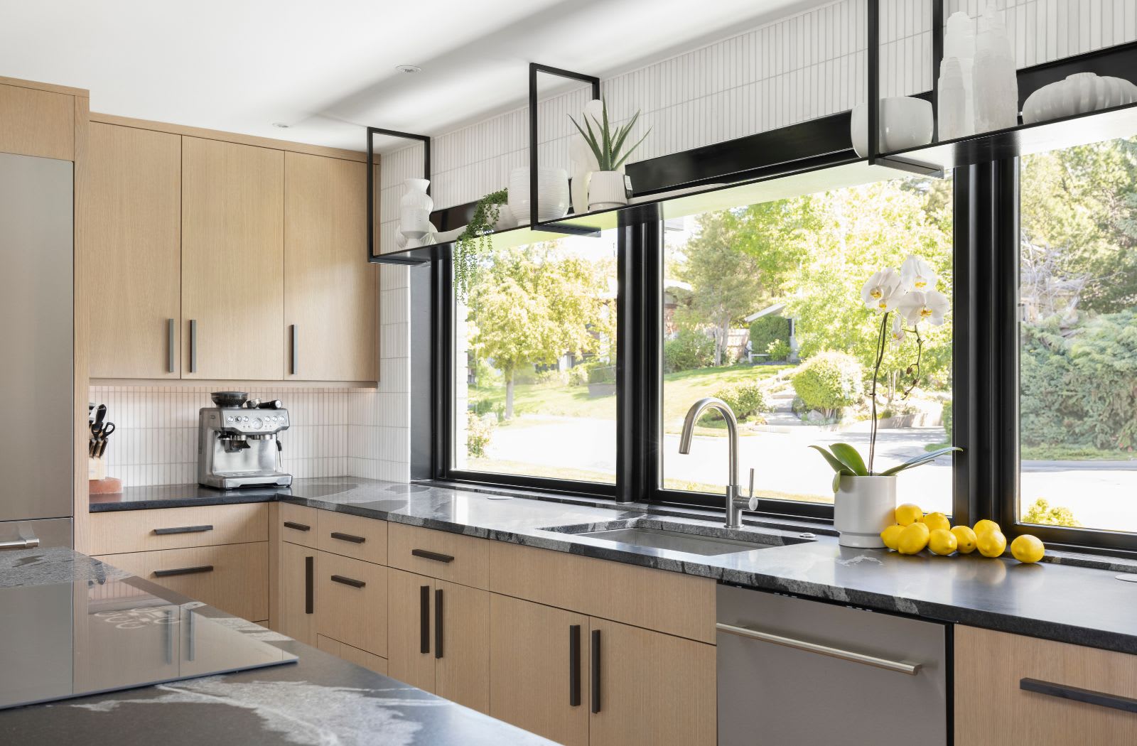 Contemporary Flow Kitchen window sink - SLC Interior Design Project