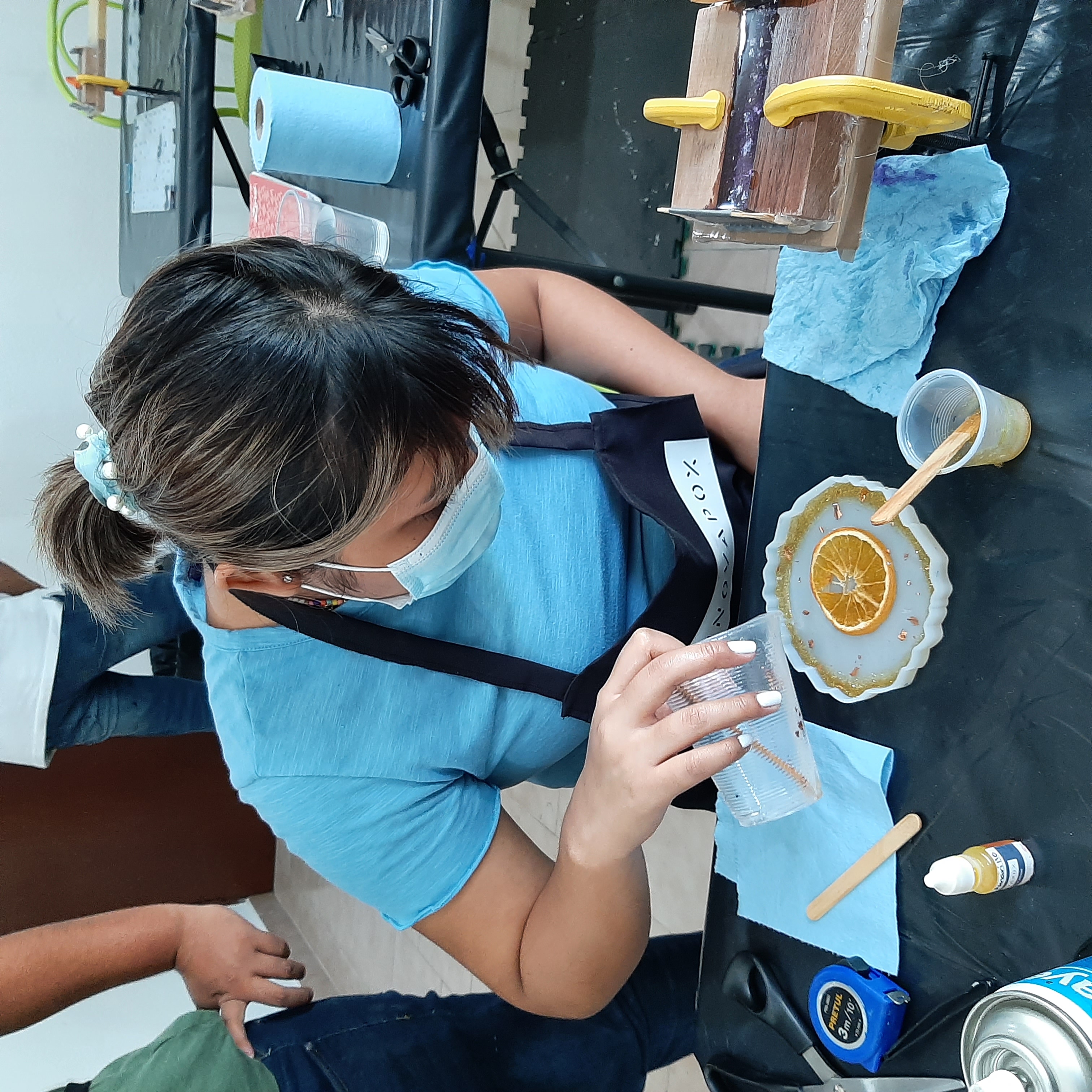 Dried Orange Coaster Process