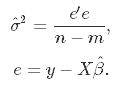 linear regression model