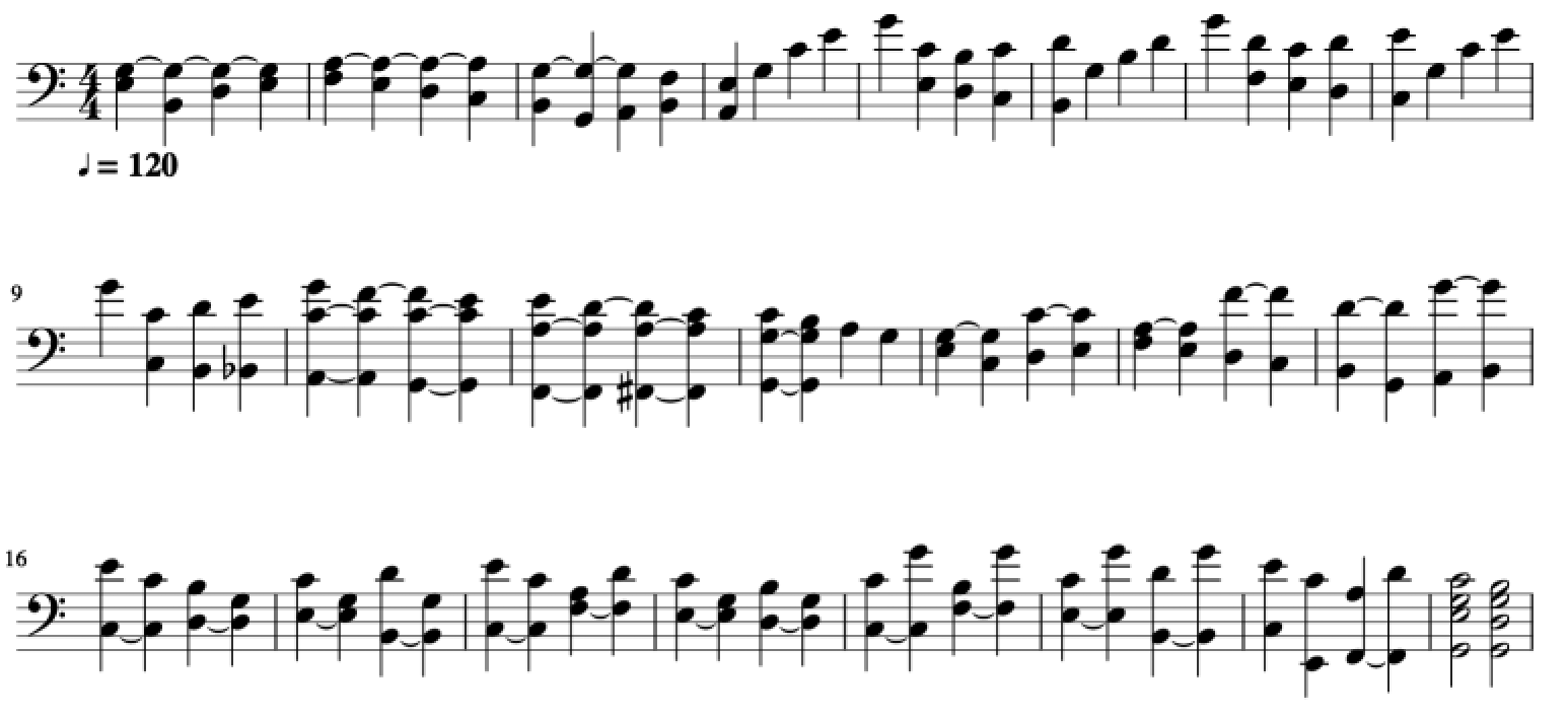 example of polyphonic music