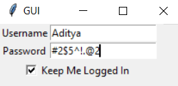 output of code