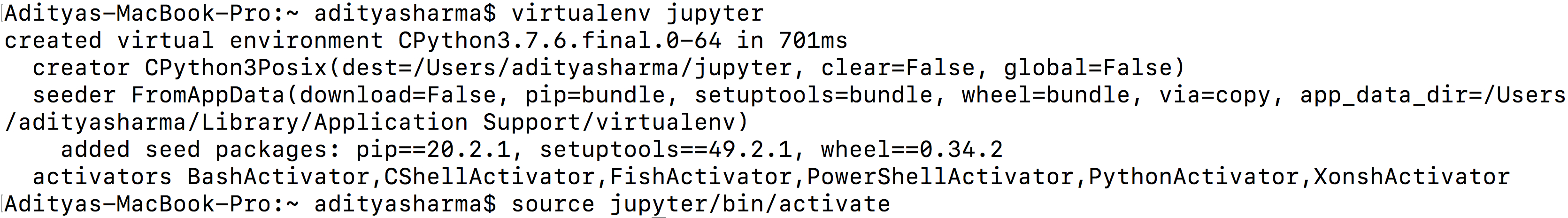 jupyter notebook install