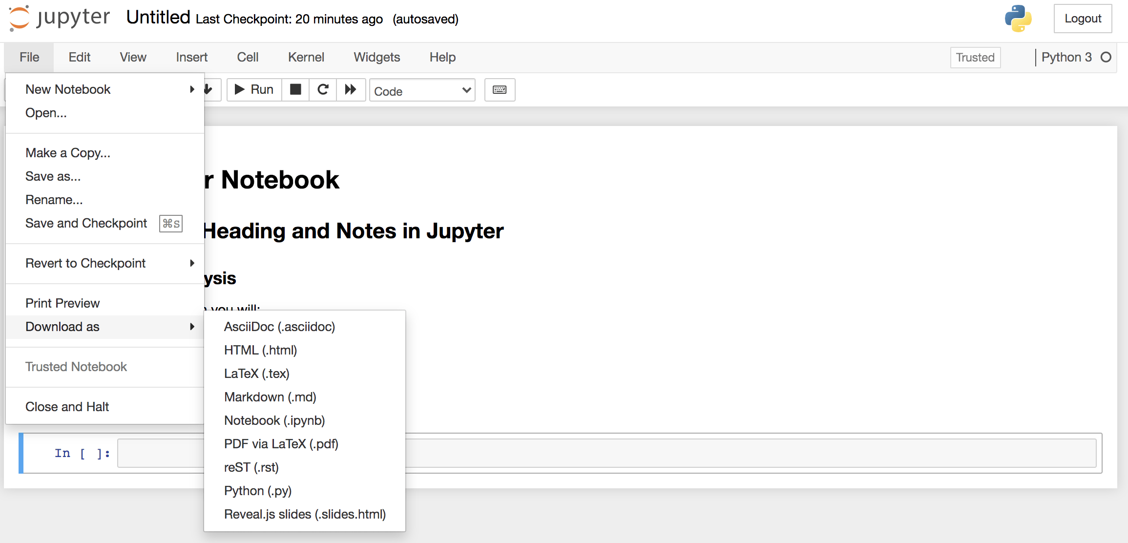 Notebooks instal the last version for apple