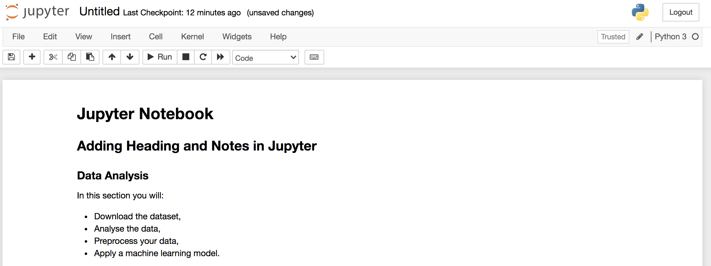 jupyter notebook install for mac