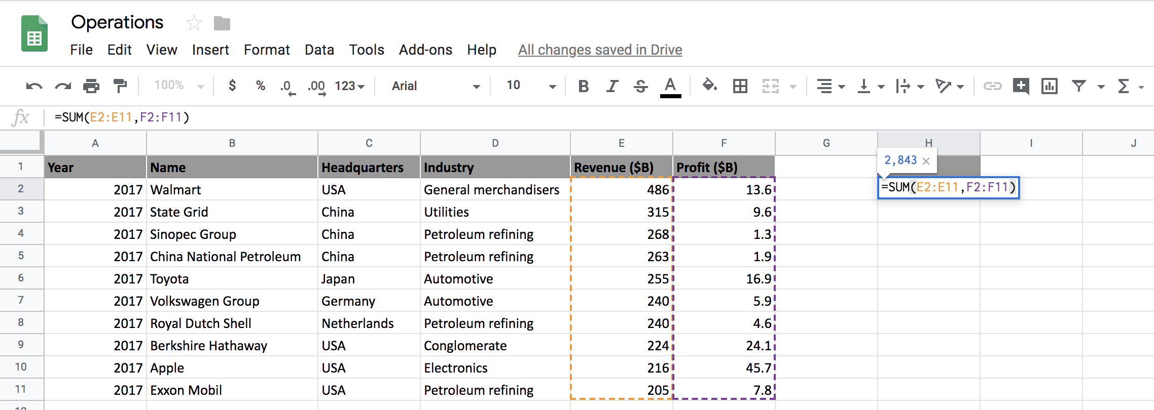 how-to-add-subtract-divide-and-multiply-in-spreadsheets-datacamp