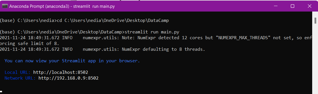 How to run your Streamlit code