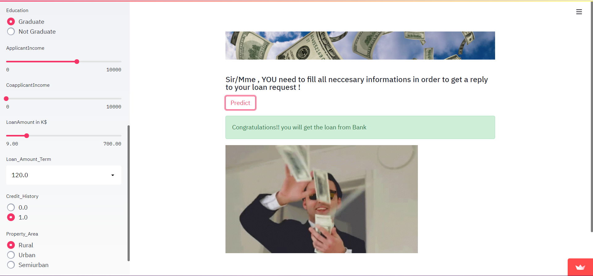 Build a machine learning application 6