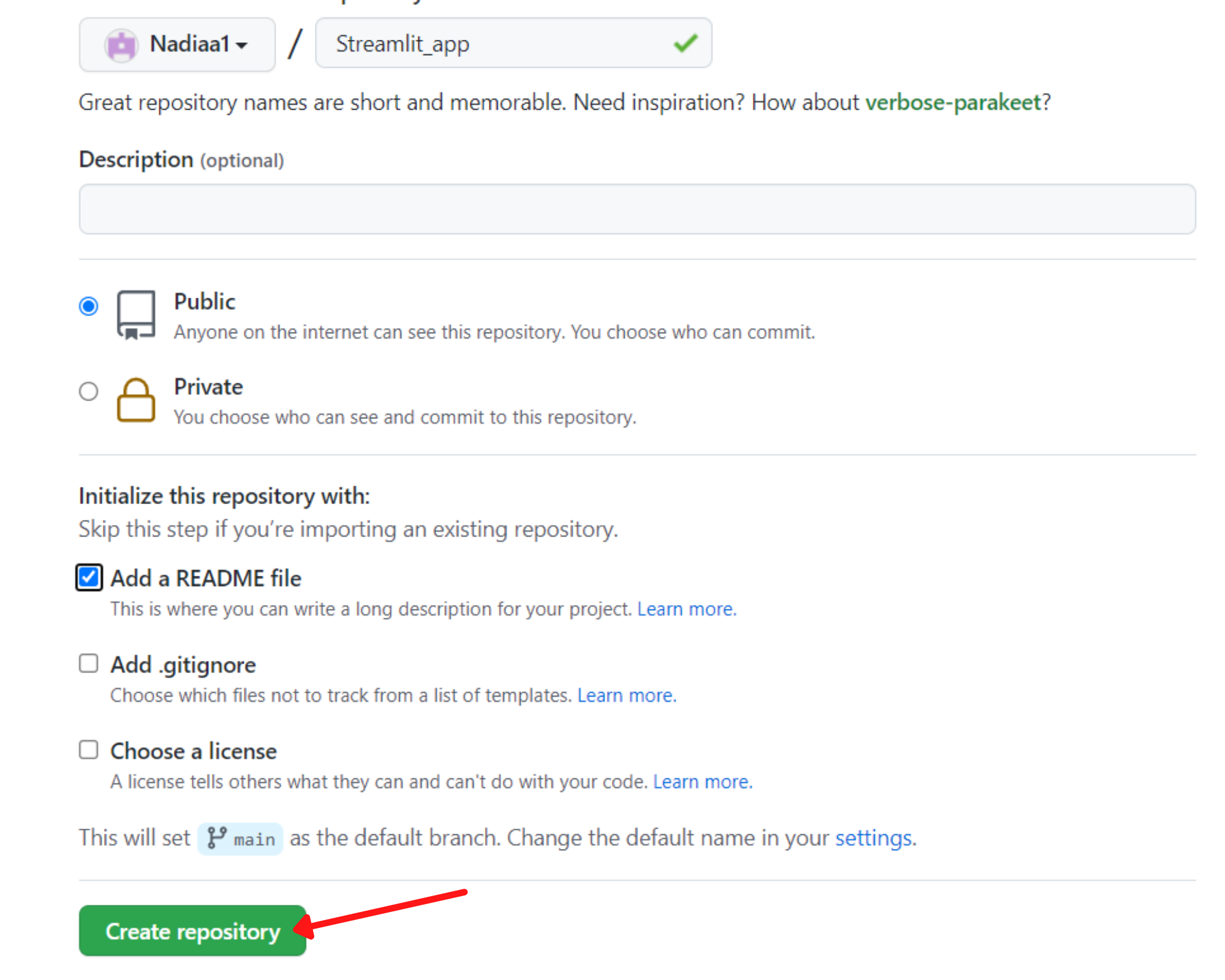 How to deploy a Streamlit app 3