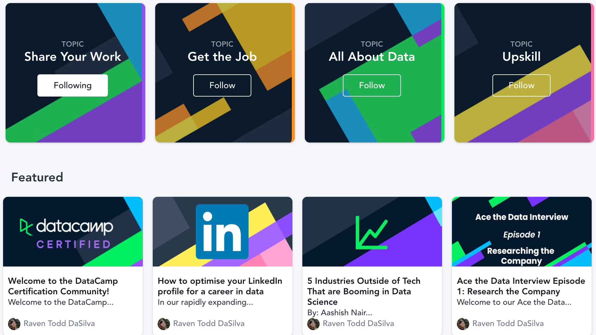 The dc certified community an overview support datacamp
